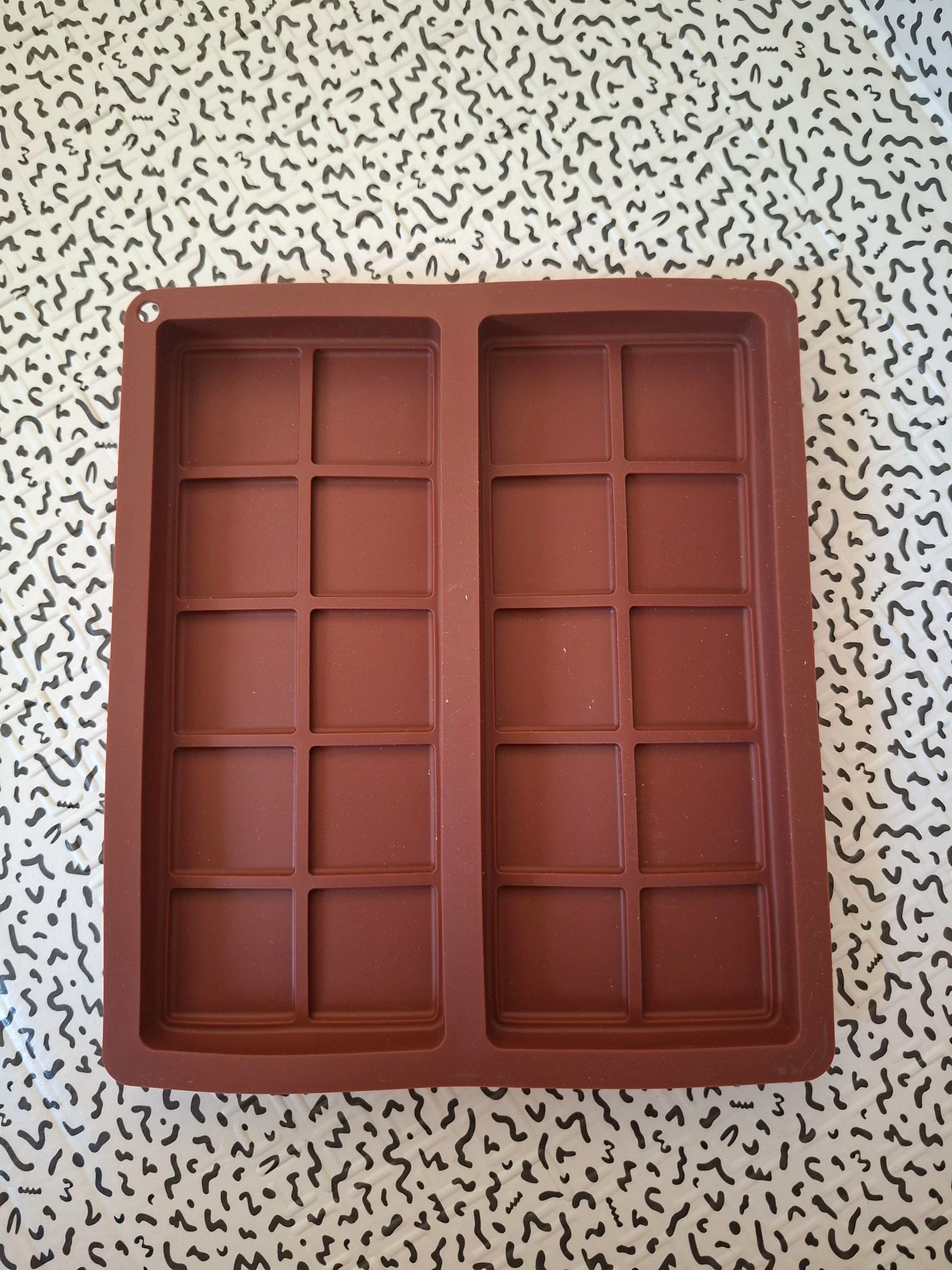 Moule en silicone pour tablettes de chocolat – Double empreinte – 17,5 x 20,5 cm